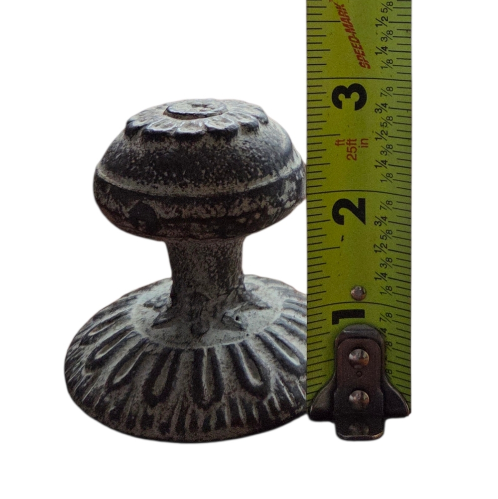 Antique Style Shabby Chic Rustic Floral Door Knob Size Wall Hooks Set of 2 - Picture 8 of 8